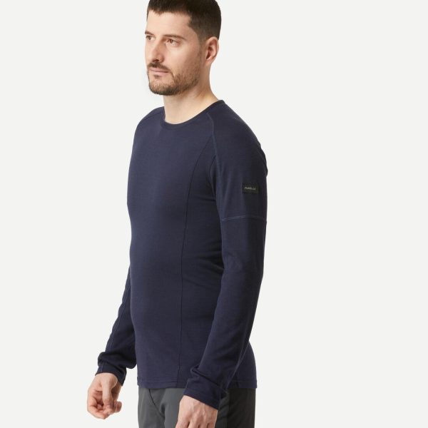 Men s T-shirt Long-sleeve Merino Wool - MT500 Online Sale