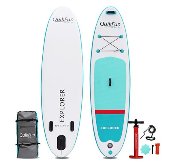 QuikFun Marine QuikSup Explorer 10 6  Inflatable Stand Up Paddle Board Sale