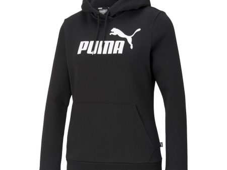 Puma Ess Logo Women s Hoodie  - Black For Cheap