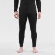 100 Men s Base Layer Ski Bottoms - Black For Cheap