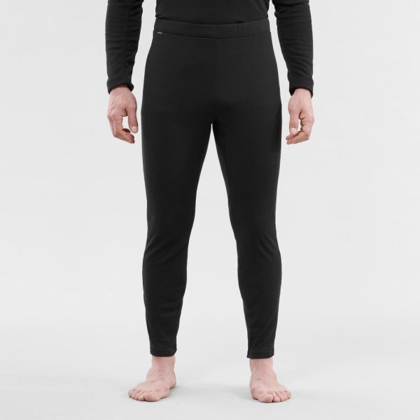 100 Men s Base Layer Ski Bottoms - Black For Cheap