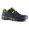 Quechua MH100 Kid s Hiking Shoes - Low - Lace-up - Navy Blue For Discount