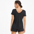 Puma Women s Train Favorite Jersey Cat T-Shirt Black Fashion