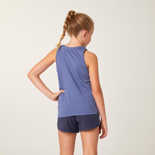 Girls  Cotton Tank Top 500 - Blue on Sale