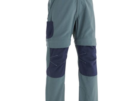 Kid s Convertible Hiking Trousers - MH500 Grey Blue Sale