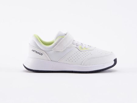 Kid s Tennis Shoes Rip-tab - Essential White Yellow For Cheap