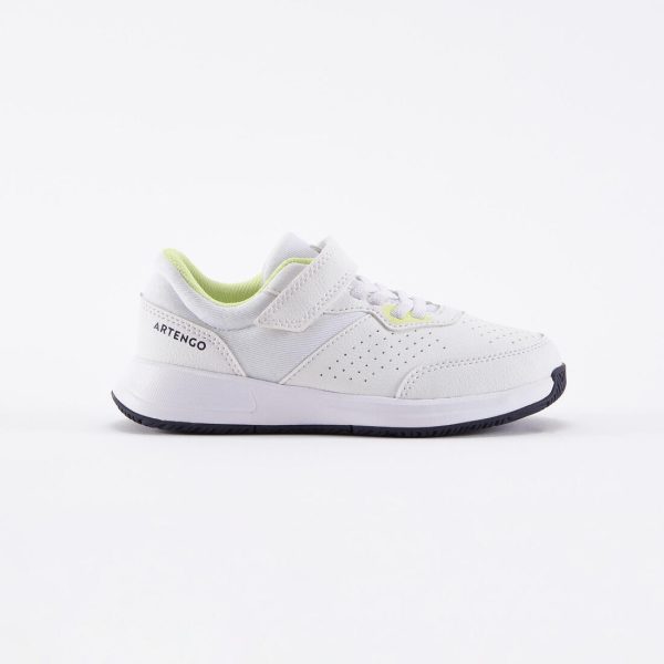 Kid s Tennis Shoes Rip-tab - Essential White Yellow For Cheap