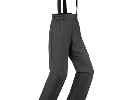 Wedze 100 Kid s Warm Ski Trousers - Waterproof - Dark Grey For Discount