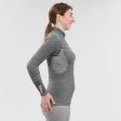 Wedze 900 Women s Ski Base Layer Top - Wool - 1 2 Zip Online