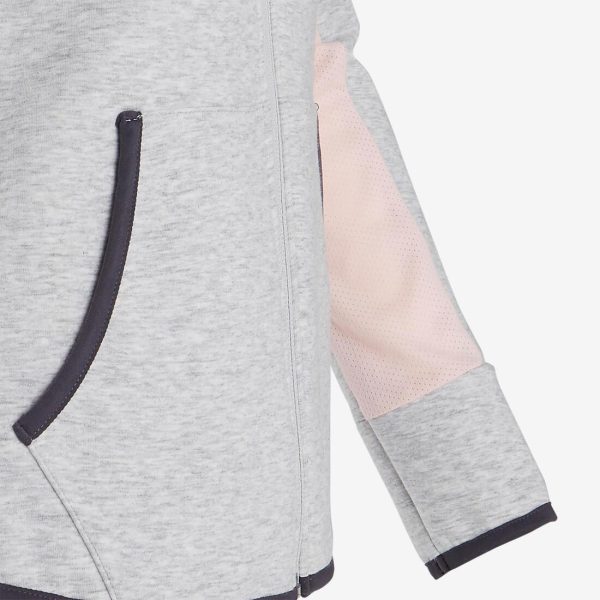 Domyos Girl s Hoodie - 500 Grey Supply