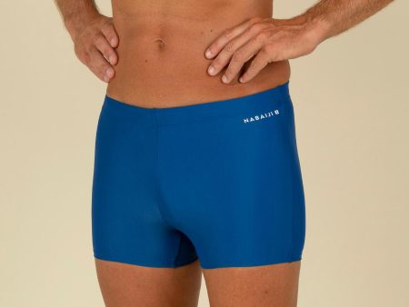 Men s Swimming Boxers - 100 Basic Blue Discount