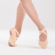 Stretch Canvas Split-Sole Demi-Pointe Ballet Shoes Size 9.5C to 6.5 - Salmon Online Hot Sale