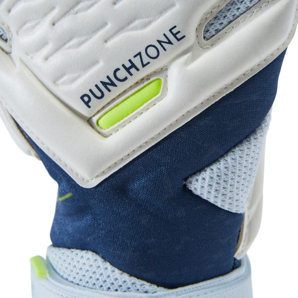 Kipsta F900 Viralto Adult Soccer Goalkeeper Gloves - White Blue Yellow For Discount