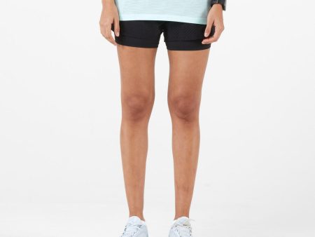 Kiprun 2 in 1 Women s Running Shorts & Tights With Built-In Pockets Cheap