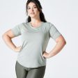 Women s Fitted Fitness Cardio T-Shirt - Sage Green For Discount