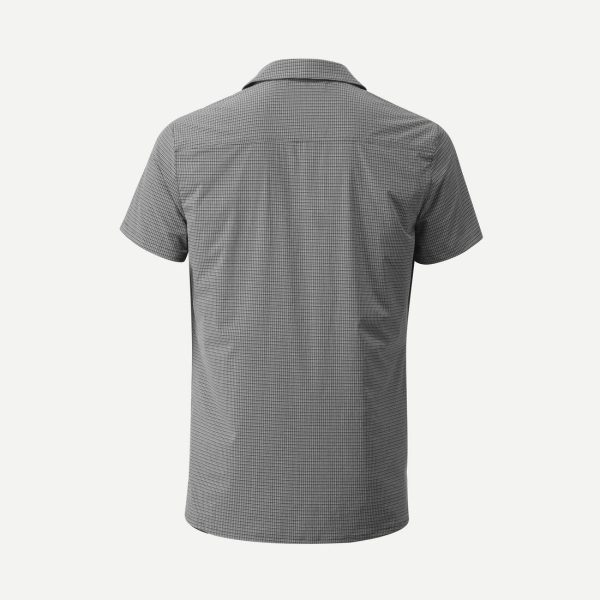 Men’s Trekking Shirt Short-sleeved Stretch - Travel 500 Grey Online Sale