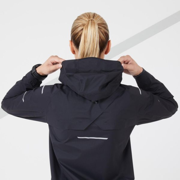 Women s Running Jacket - Weatherproof + Windproof - Black Fashion