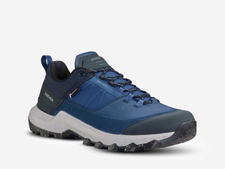 Men s Hiking Shoes Low Waterproof - MH500 Blue Online Sale