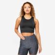 Women s Cardio Fitness Cropped Tank Top - Black Supply