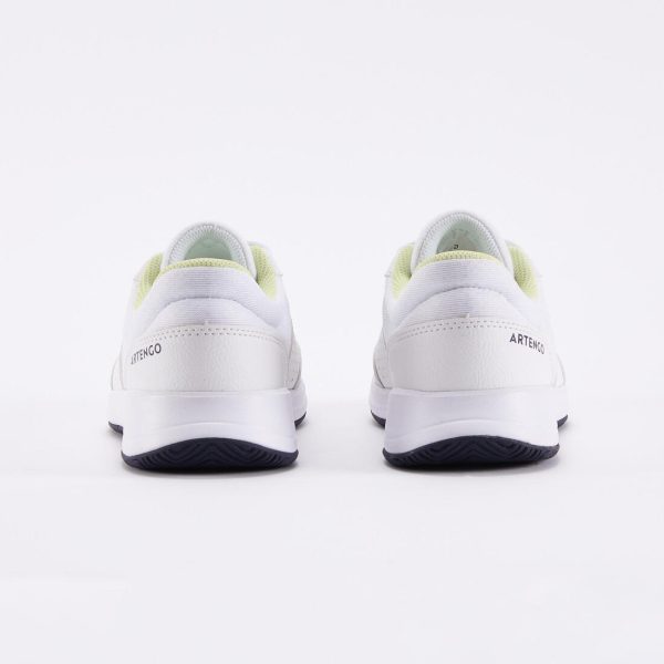 Kid s Tennis Shoes Lace-up - Essential White Yellow Online Hot Sale