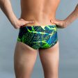 Men’s Swimming Square-Cut Trunks - 900 Koli Green Supply