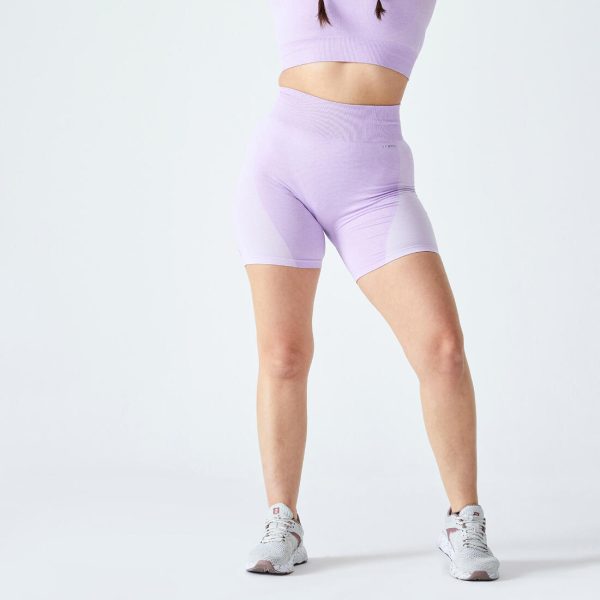 High-Waisted Fitness Cycling Shorts - Seamless Discount