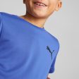 Puma Active Small Logo Boy s Tee - Blue For Sale