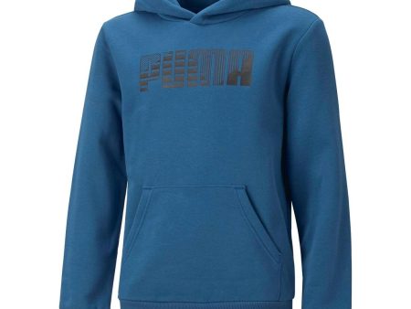 Puma Mass Merchants Boy s Hoodie FL - Blue Hot on Sale