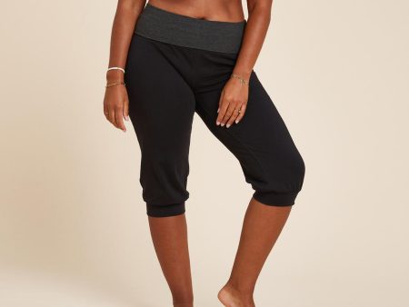 Kimjaly Women s Yoga Cropped Bottoms - Organic Gentle Cotton Online Sale