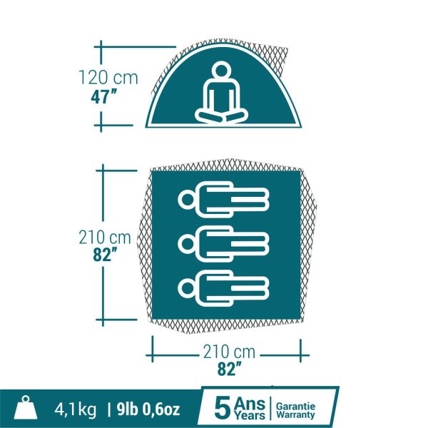 Skylight Tent 3 Person - MH100 Ultra Fresh Supply