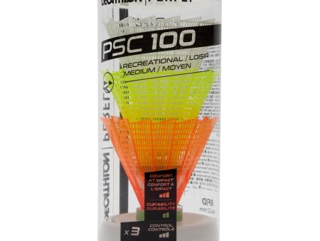 Plastic Badminton Shuttlecock Medium 3-pack - PSC 100 For Cheap