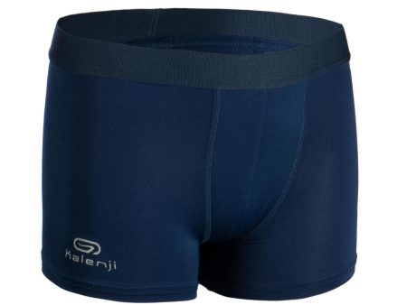 Boys  Breathable Running Boxers AT 500 - Navy Blue Online now