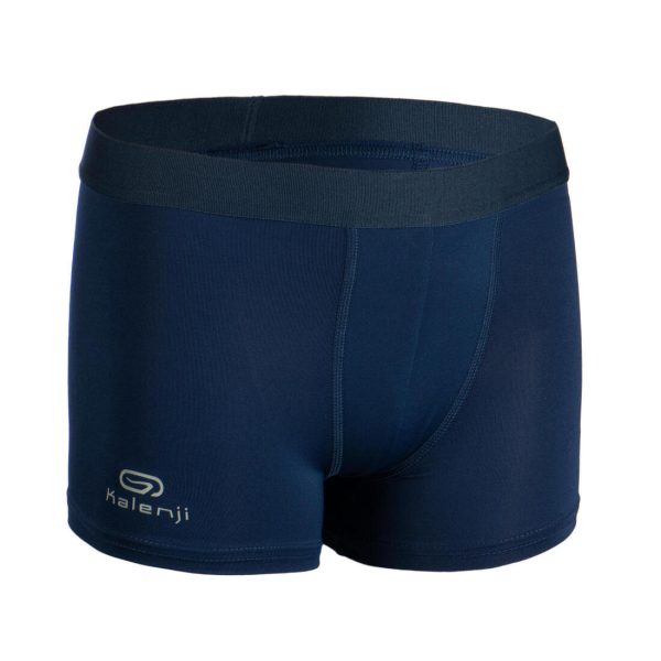 Boys  Breathable Running Boxers AT 500 - Navy Blue Online now