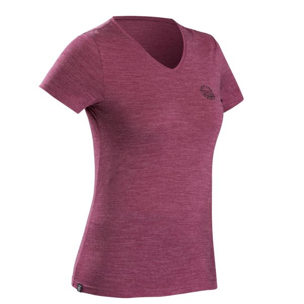 Women s Hiking T-shirt Merino Wool - Travel 500 For Discount