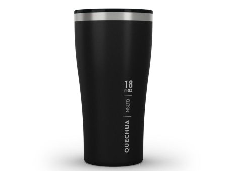 Quechua MH500 Isothermal Camping Cup Glass - 0.5L - Stainless Steel Discount