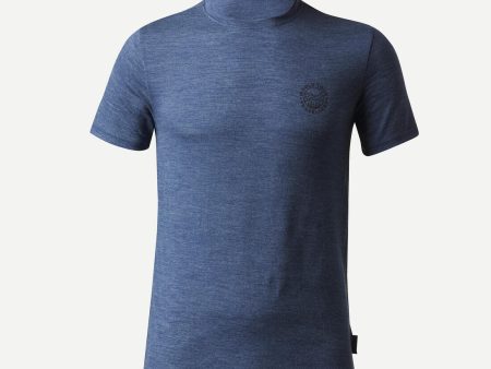 Men s Hiking T-shirt Merino Wool - Travel 500 Fashion