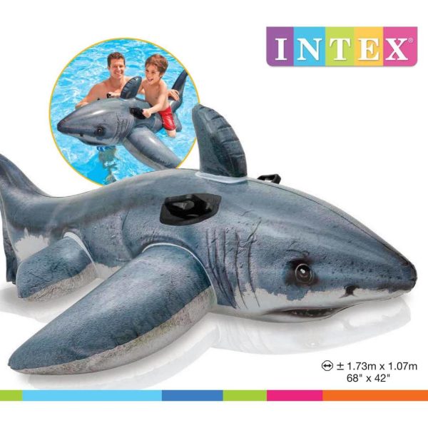 Intex Great White Shark Inflatable Ride On Hot on Sale