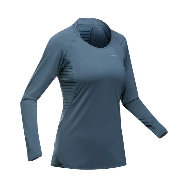 Women’s Mountain Walking T-shirt Long-sleeved - MH550 Discount