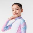 Girl s Rash Vest Long Sleeve - 500 Fashion