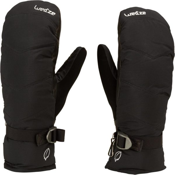 Wedze 500 Adult Downhill Skiing Mittens - Black Online now