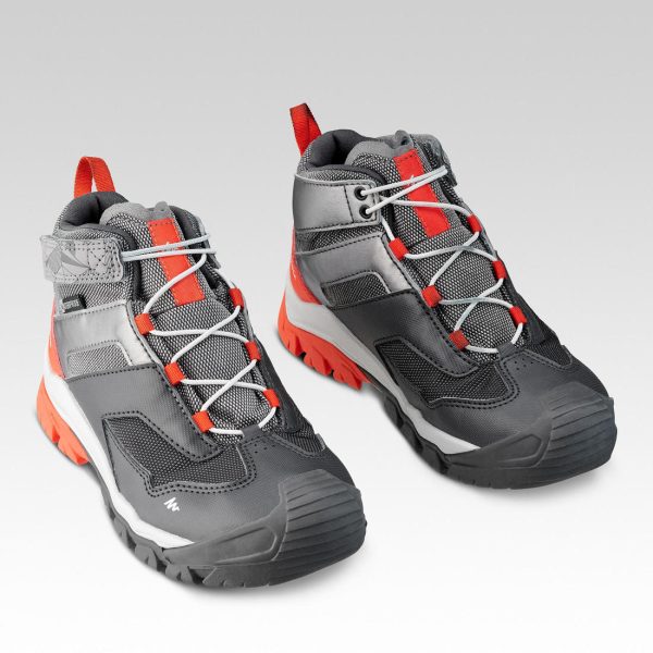 Kid s Walking Boots Mid Waterproof - Grey Hot on Sale