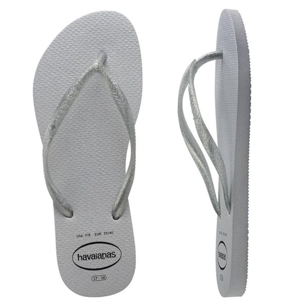 Havaianas Women s Flip Flops Slim Gloss - Ice Grey Online Hot Sale