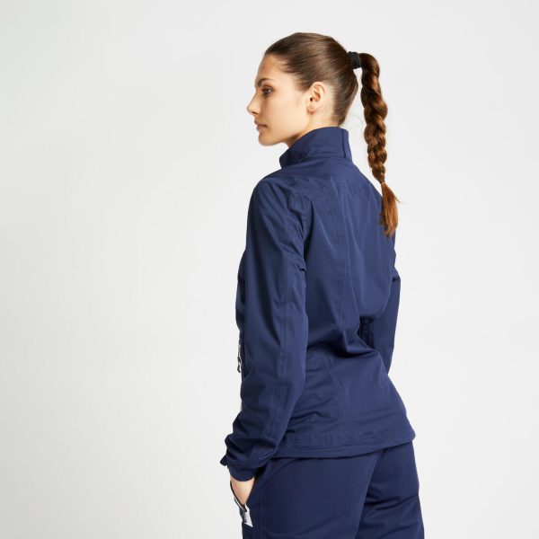 Women’s Golf Rain Jacket Waterproof - RW500 Navy Blue on Sale