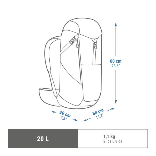 Mountain Walking Backpack 20L - MH500 Online Hot Sale