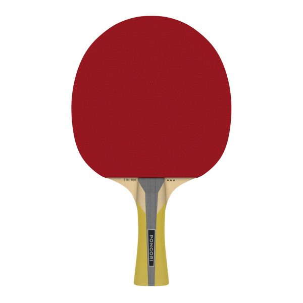 Set of 2 TTR 100 All-Round Table Tennis Bats 3* and TTB 100 40+ Balls - Orange Supply