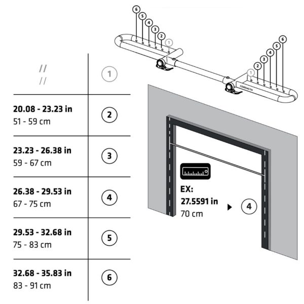 Doorway Pull-Up Bar - No Screws Hot on Sale