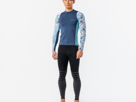 Men’s Anti-UV Surfing Leggings - 100 Slate Blue Online Sale