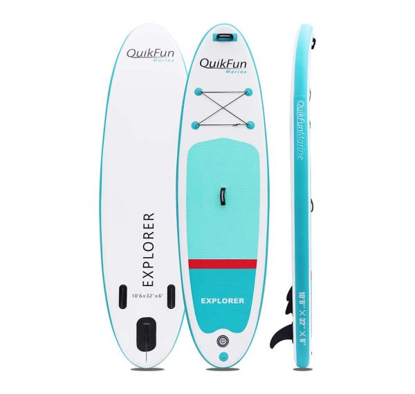 QuikFun Marine QuikSup Explorer 10 6  Inflatable Stand Up Paddle Board Sale