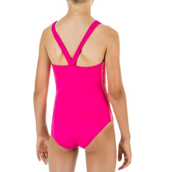 Girl s One-piece Swimsuit - Vega 100 Pink Online Hot Sale