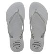 Havaianas Women s Flip Flops Slim Gloss - Ice Grey Online Hot Sale